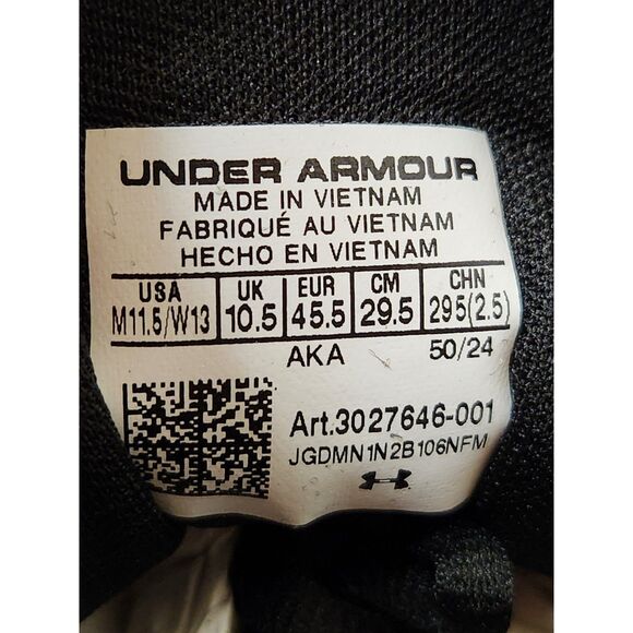 Under Armour Lockdown 7 Low Men's 11.5 EU 45.5 blk/ylw - Picture 5 of 11